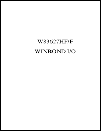 datasheet for W83627HF-AW by Winbond Electronics