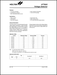 datasheet for HT7022A by Holtek Semiconductor Inc.