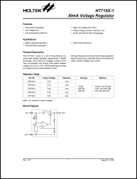 datasheet for HT7136-1 by Holtek Semiconductor Inc.