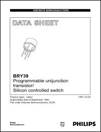datasheet for BRY39 by Philips Semiconductors