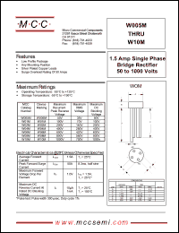 datasheet for W06M by 