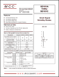 datasheet for SD101A by 