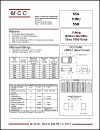 datasheet for S5J by 