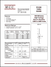 datasheet for R1800 by 