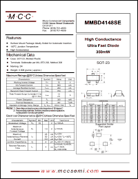 datasheet for MMBD4148SE by 