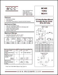 datasheet for MC400 by 