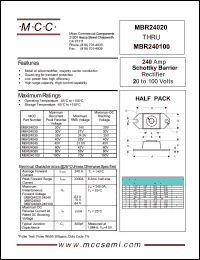 datasheet for MBR24035 by 