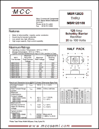 datasheet for MBR12030 by 