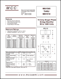 datasheet for MB156 by 