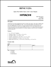 datasheet for HD74LV125A by 