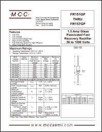 datasheet for FR154GP by 