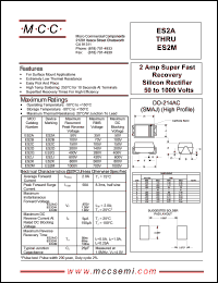 datasheet for ES2A by 