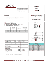 datasheet for 1N6095 by 