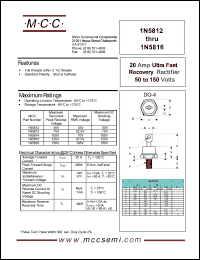datasheet for 1N5812 by 