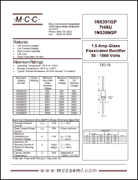 datasheet for 1N5391GP by 