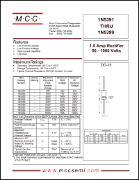 datasheet for 1N5391B by 