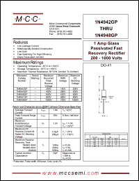 datasheet for 1N4942GP by 