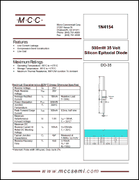 datasheet for 1N4154 by 