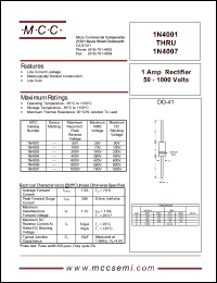 datasheet for 1N4002 by 