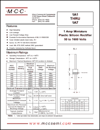datasheet for 1A7 by 