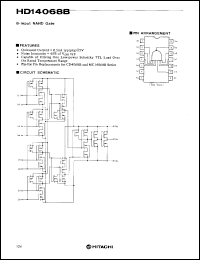 datasheet for HD14068B by 