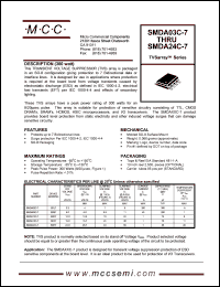 datasheet for SMDA12C-7 by 