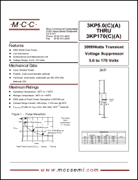 datasheet for 3KP14A by 