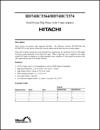 datasheet for HD74HCT564 by 