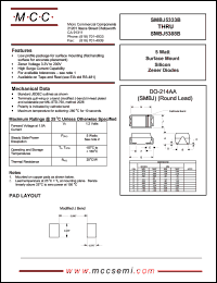 datasheet for SMBJ5342B by 