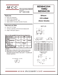 datasheet for BZX84C30 by 