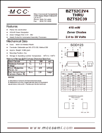 datasheet for BZT52C3 by 