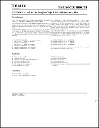 datasheet for TSC80C31-30AH by 