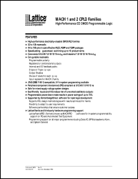 datasheet for MACH211-10JI by Lattice Semiconductor Corporation