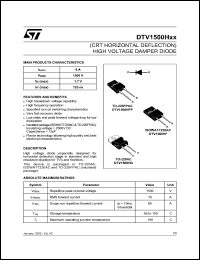 datasheet for DTV1500HD by SGS-Thomson Microelectronics
