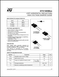 datasheet for DTV1500MF by SGS-Thomson Microelectronics