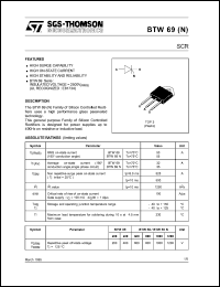 datasheet for BTW69N-800 by SGS-Thomson Microelectronics
