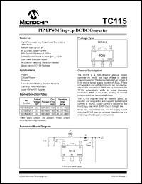 datasheet for TC115501ECTTR by Microchip Technology, Inc.