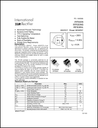 datasheet for IRF630N by International Rectifier