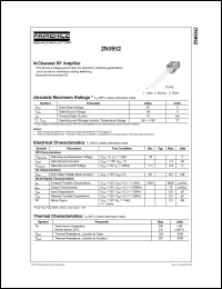 datasheet for 2N5952 by Fairchild Semiconductor