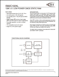 datasheet for IS62C1024L-35QI by 