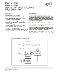 datasheet for IS62LV2568L-55BI by 