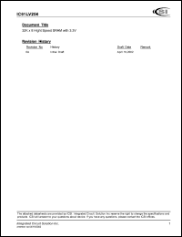 datasheet for IC61LV256-12JI by 