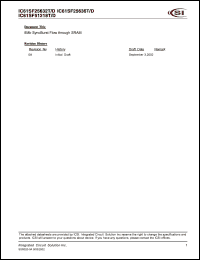 datasheet for IC61SF51218D-6.5TQ by 