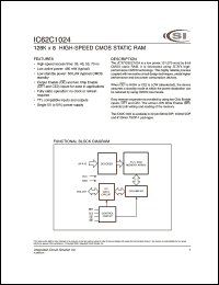 datasheet for IC62C1024-55Q by 