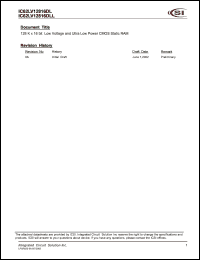 datasheet for IC62LV12816DLL-55TI by 