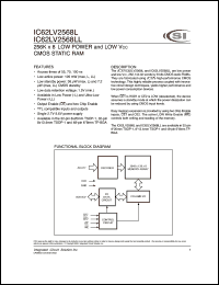 datasheet for IC62LV2568L-55BI by 