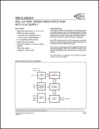 datasheet for IS61LV6424-12TQ by 