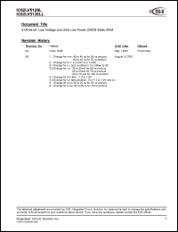 datasheet for IC62LV5128L-70BI by 