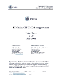 datasheet for ICM102A by 