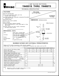 datasheet for 1N4001S by 